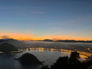 San Sebastian by night
